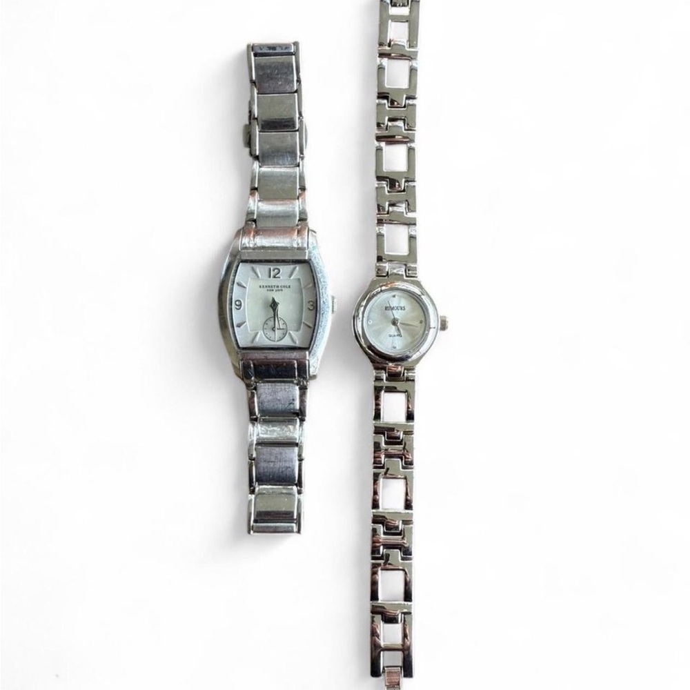 Set of Two Silver Watches